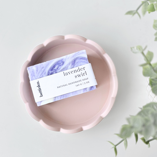 Lavender Swirl Natural Soap