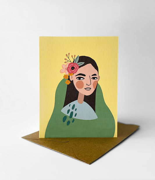 Girl Greeting Card